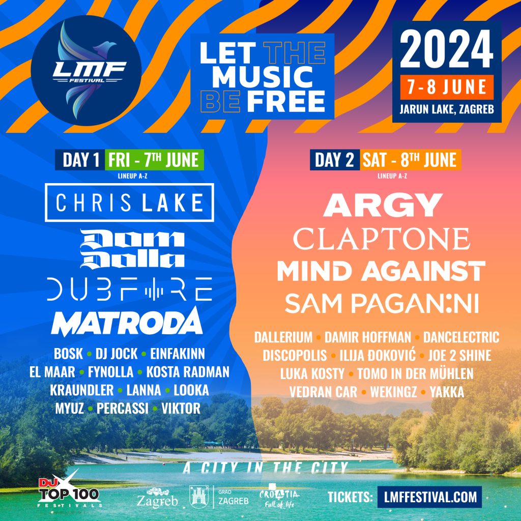 Lmf Croatia Announces Full Line Up - Dom Dolla, Argy, Chris Lake, Mind Against, Claptone, Matroda 1 1080X1080 Lmf 2024 Lineup Flyer
