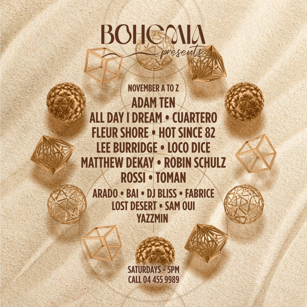 Bohemia Beach Club At Five Palm Jumeirah (Dubai) Reveals Unmissable Event Line-Up To Close 2024 In Style 1 Lineup 1X1 1