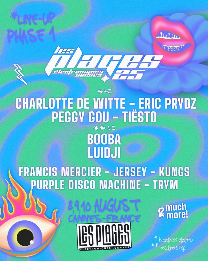 Les Plages Électroniques Announces First Headliners For 2025 - Charlotte De Witte, Eric Prydz, Peggy Gou, Tiësto 1 Thumbnail 1